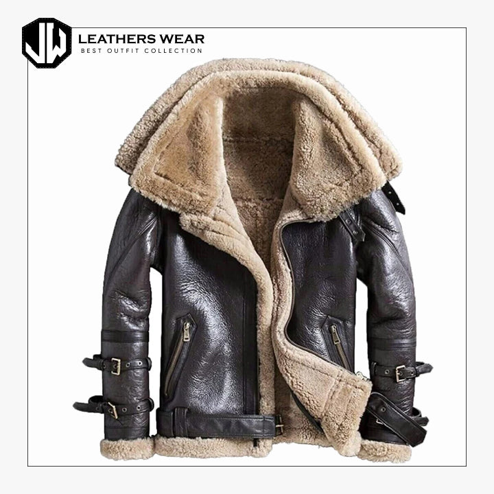 B3 Bomber Aviator Leather Jacket Leathers Wear