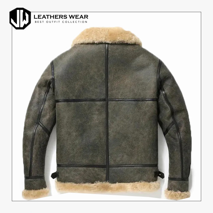 B3 Bomber Shearling Fur Jacket