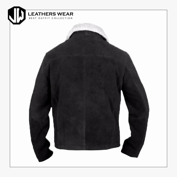 Black Biker Suede Jacket