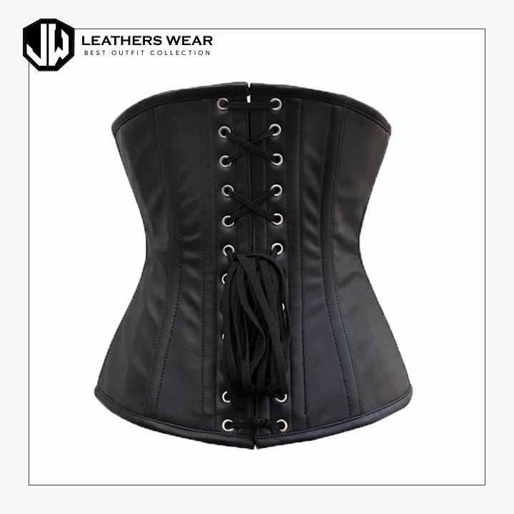 Black Leather Corset Leathers Wear