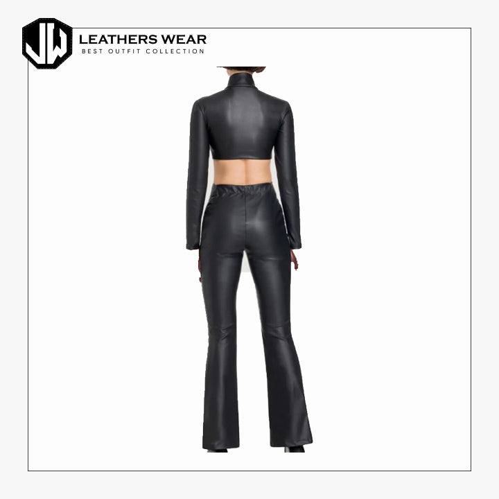 Black Leather Jumpsuit Leathers Wear