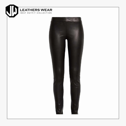 Black Leather Pants Womens Leathers Wear