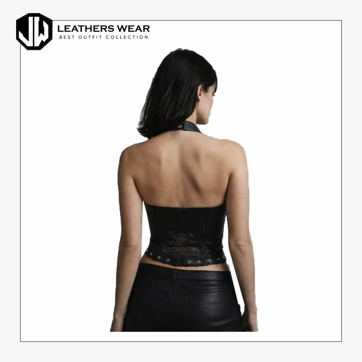Black Leather Shirt Womens