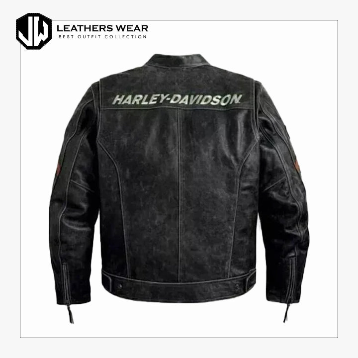 Black Motorcycle Jacket Leathers Wear