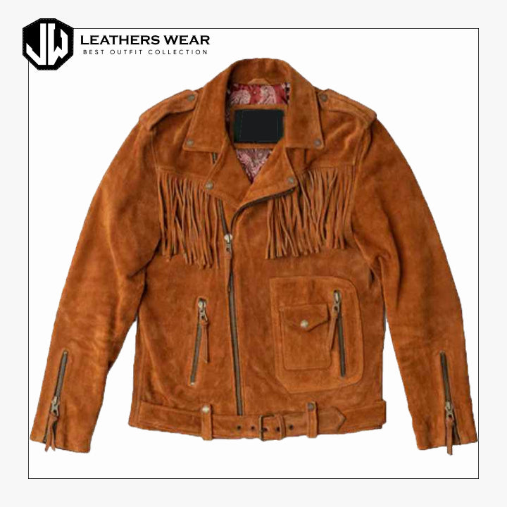 Brown Leather Cowboy Jacket Leathers Wear