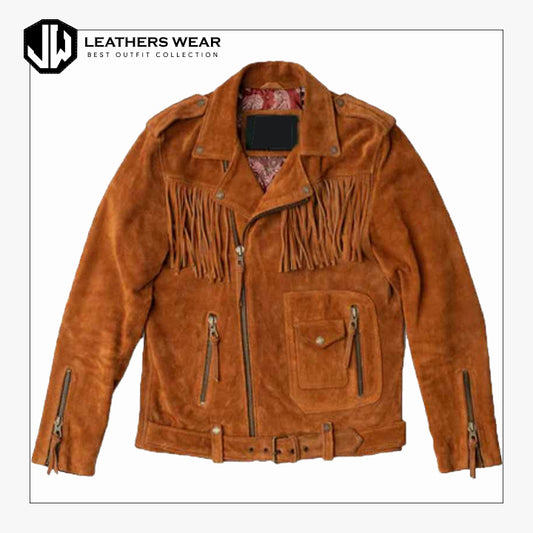 Brown Leather Cowboy Jacket Leathers Wear