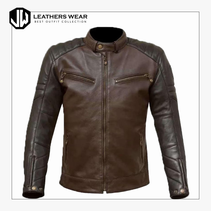 Brown Leather Jacket Fashion