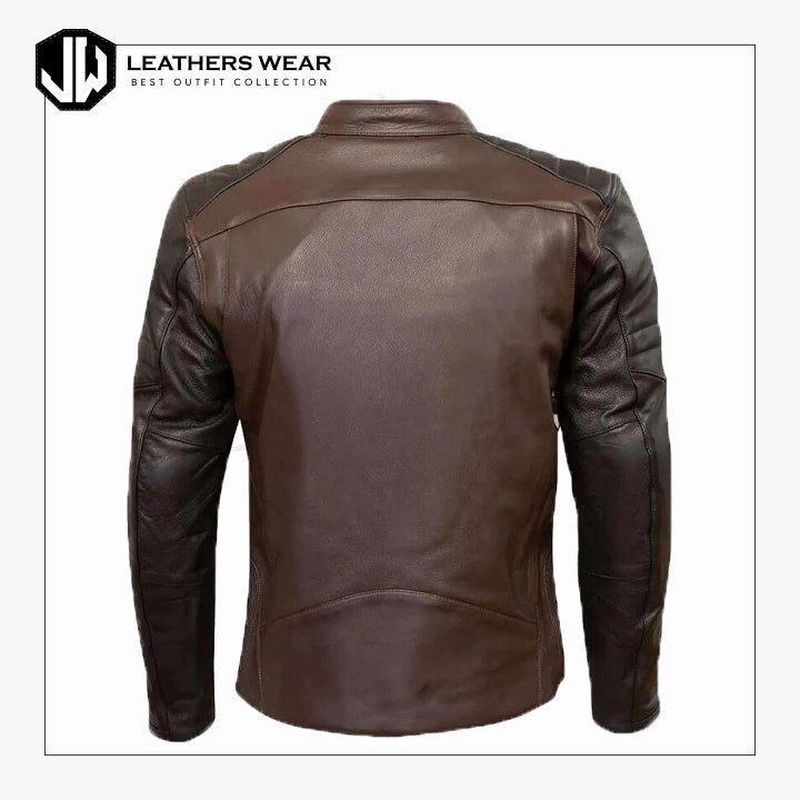 Brown Leather Jacket Fashion