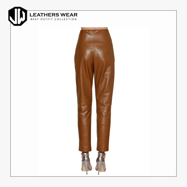 Brown Leather Pants Outfit