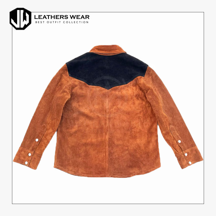 Brown Leather Shirt