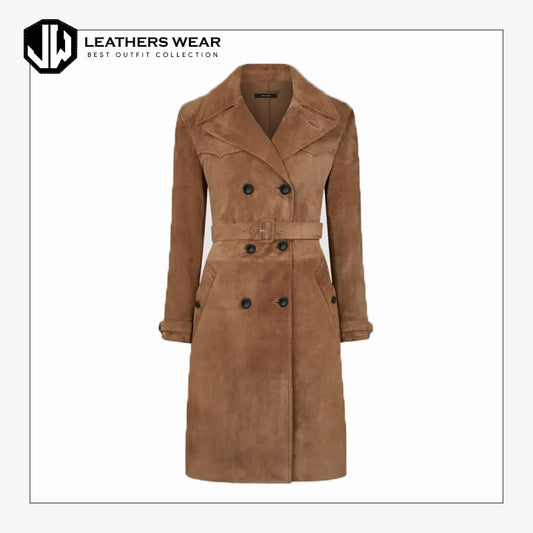 Camel Trench Coat Womens