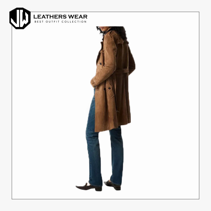 Camel Trench Coat Womens