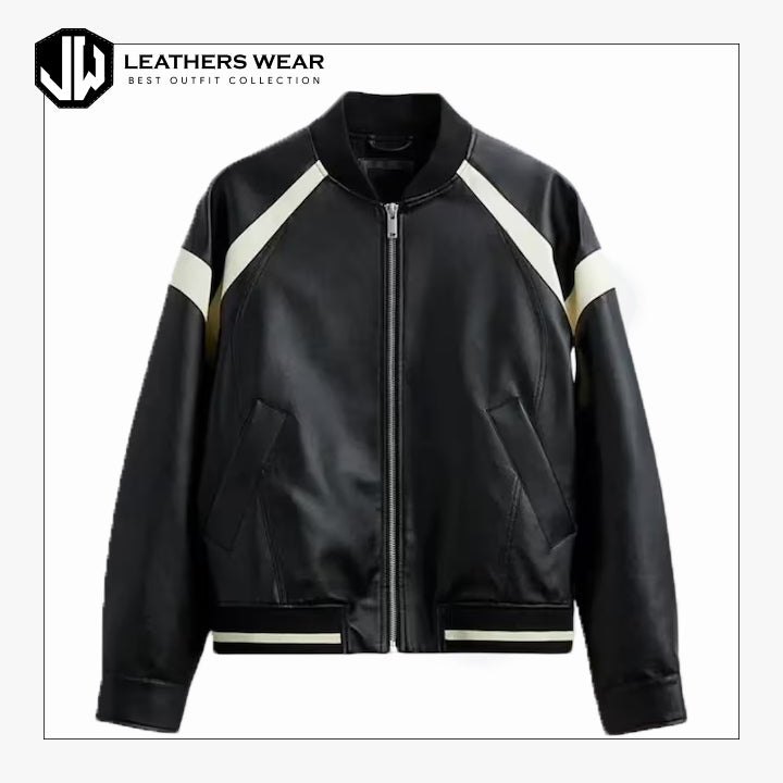 Casual Leather Jacket Outfits Men's