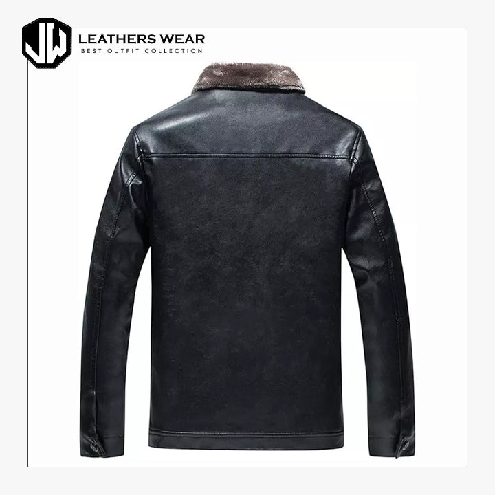 Casual Men Leather Jacket