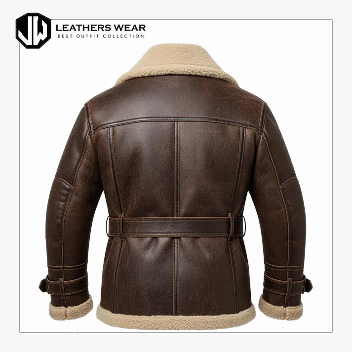 Classic B 3 Sheepskin Leather Bomber Jacket