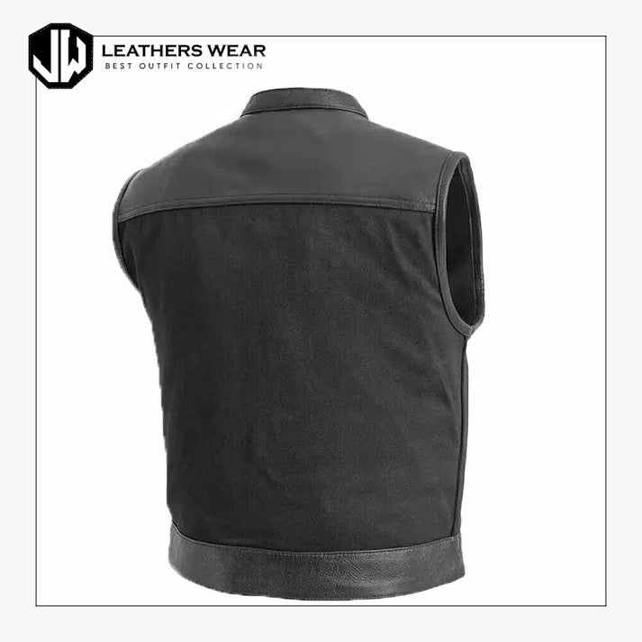 Custom Leather Biker Vest