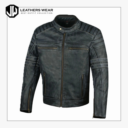 Distressed Motorcycle Jacket