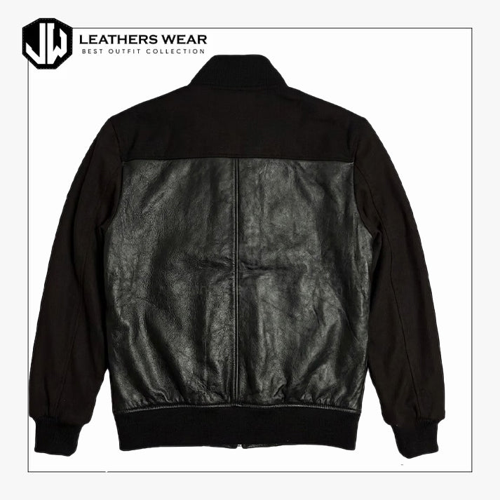 Dre Black Leather Jacket for Men