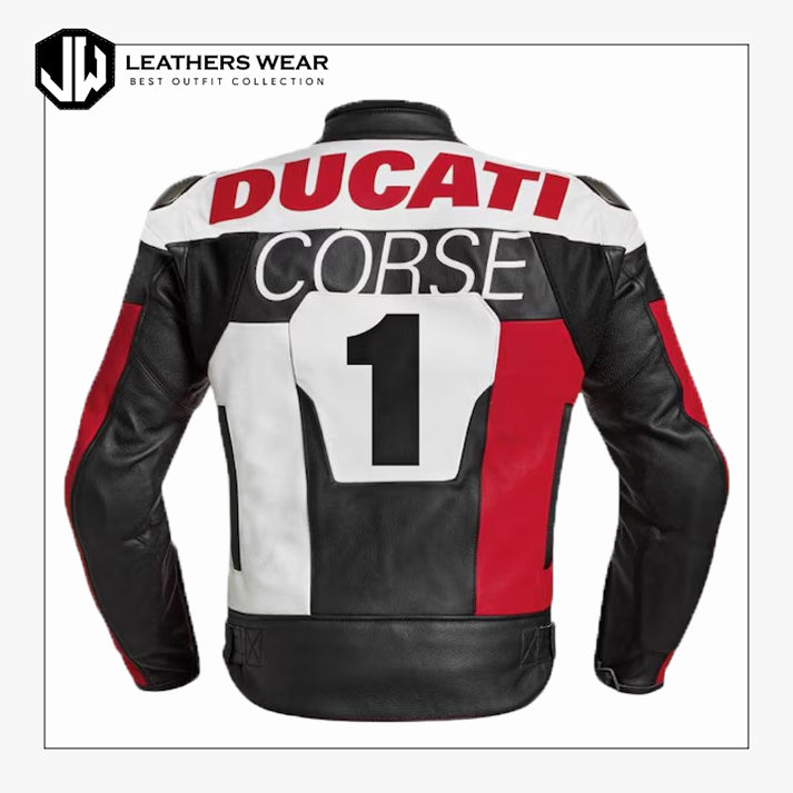 Ducati Corse C6 Leather Motorcycle Jacket