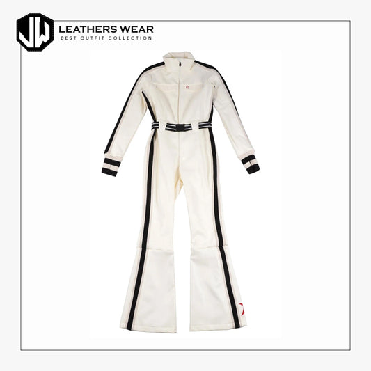 Faux Leather Ski Suit