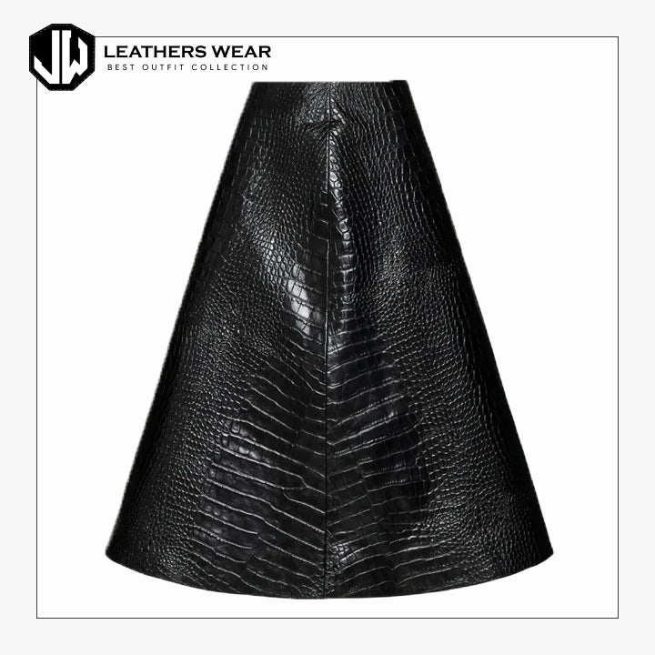 Faux Leather a Line Skirt Leathers Wear