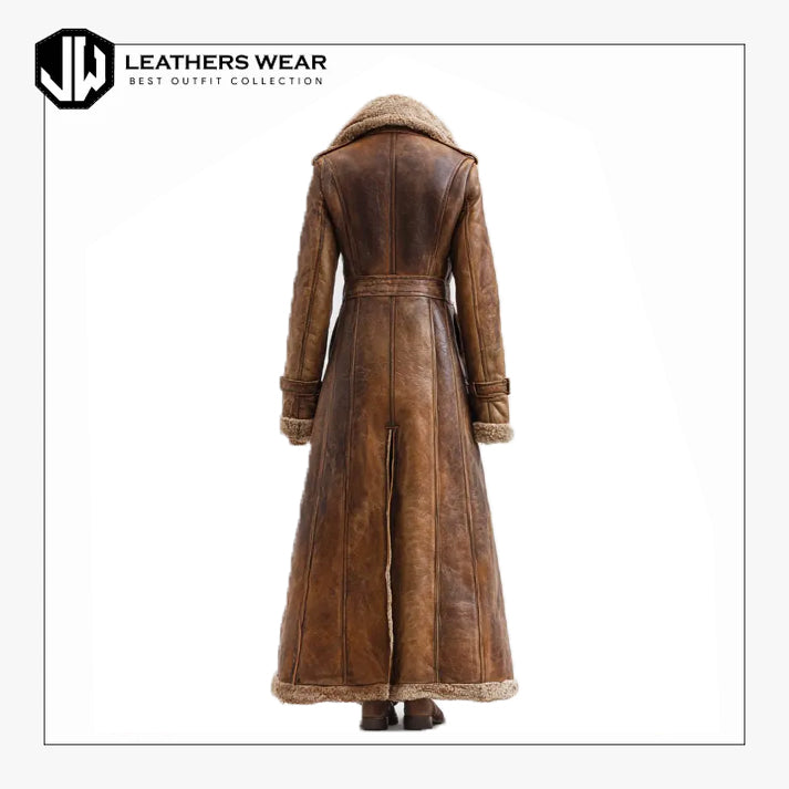 Faux Shearling Coat Womens