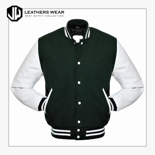 Genuine Cowhide Leather Sleeves Jacket