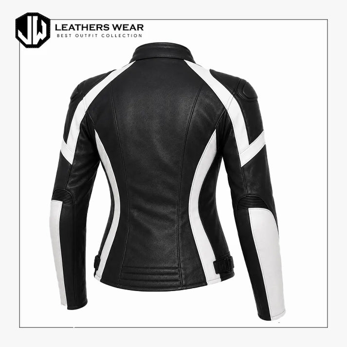 Genuine Leather Biker Jacket for Women