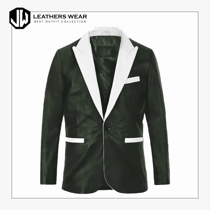 Genuine Leather Blazer