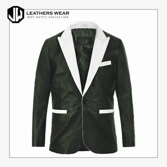 Genuine Leather Blazer