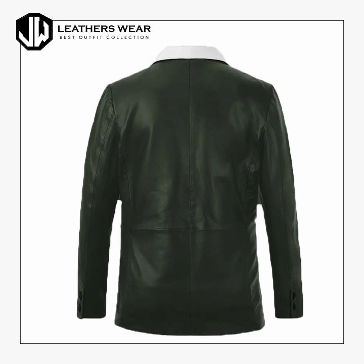 Genuine Leather Blazer