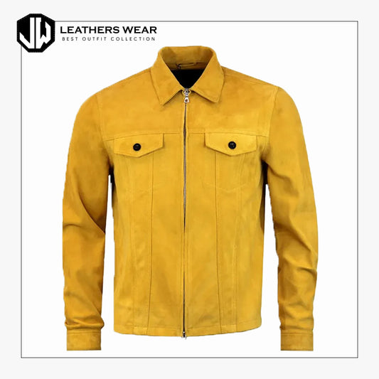 Genuine Leather Suede Jacket Leathers Wear