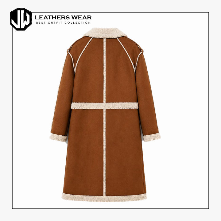 Genuine Shearling Coat Womens