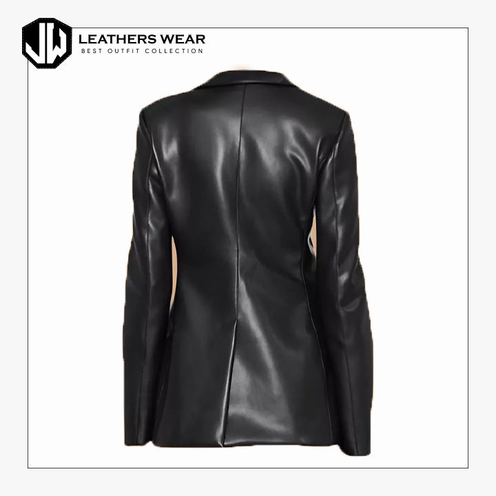 Genuine Sheepskin Leather Blazer
