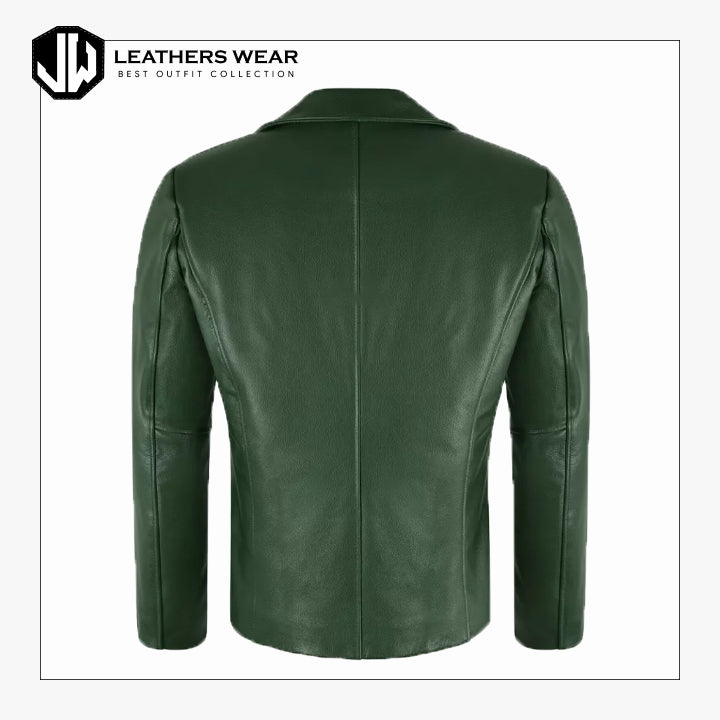 Green Classic Collared Blazer