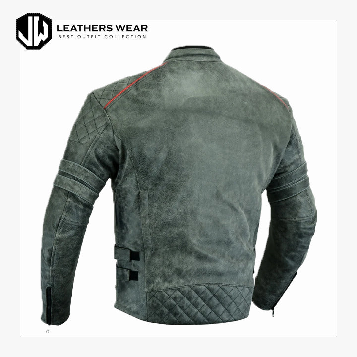 Grey Biker Jacket