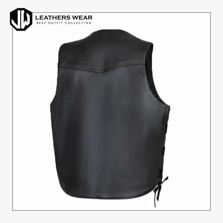 Harley Davidson Black Leather Vest