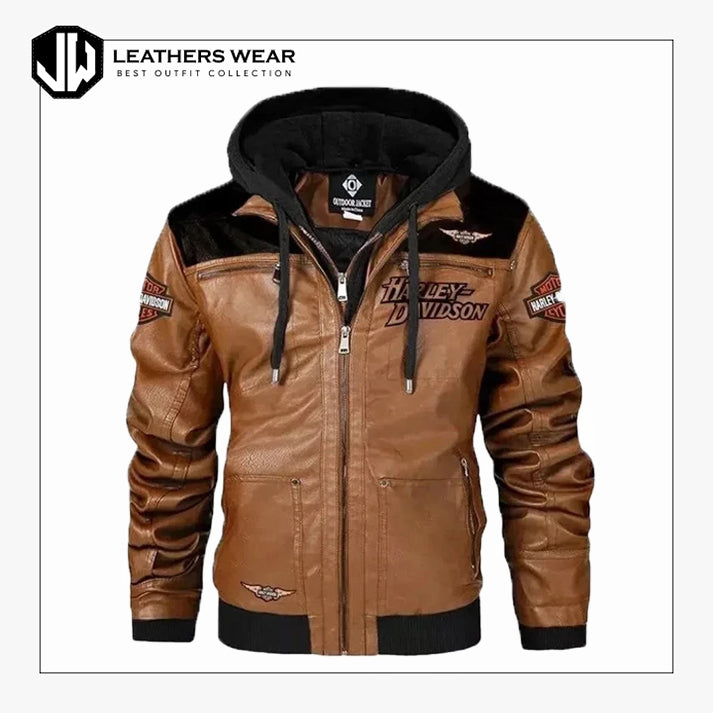 Harley Davidson Brown Leather Jacket