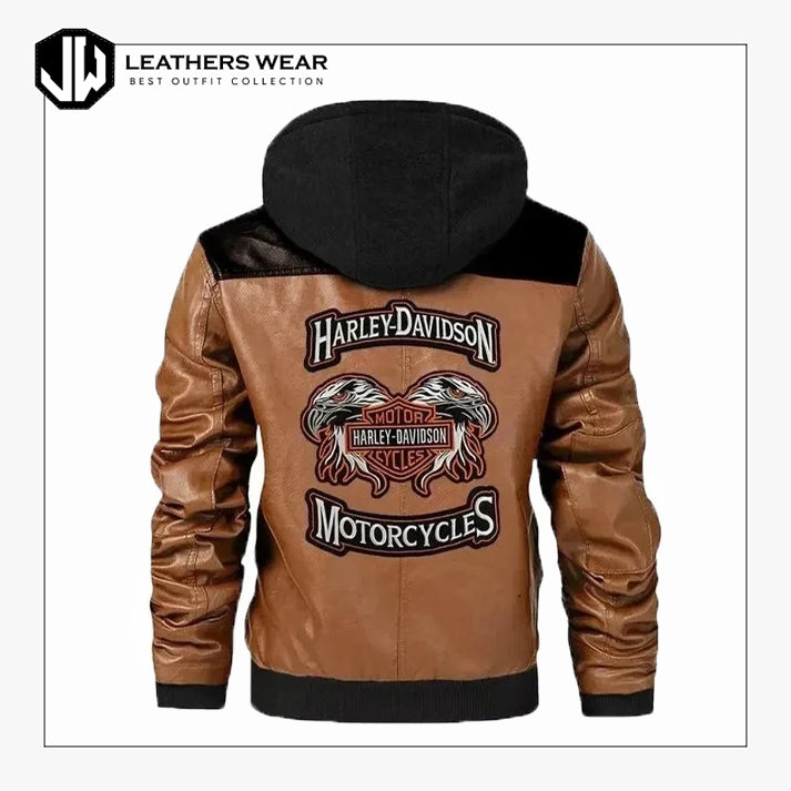 Harley Davidson Brown Leather Jacket