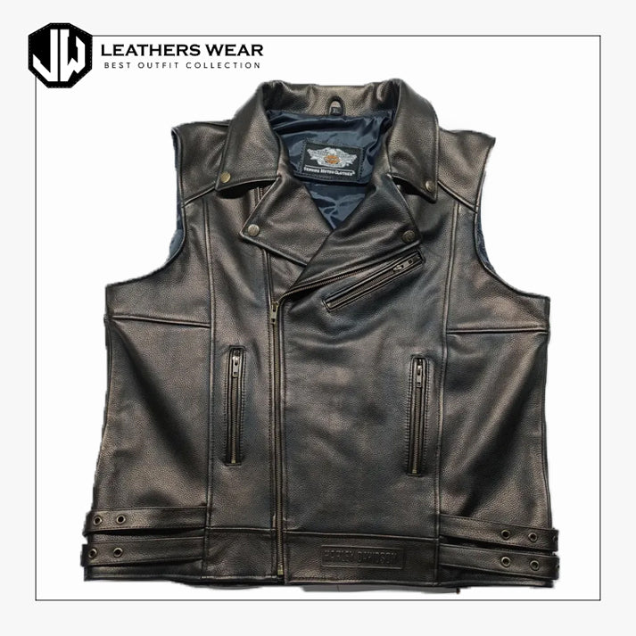 Harley Davidson Genuine Embossed Leather Vest