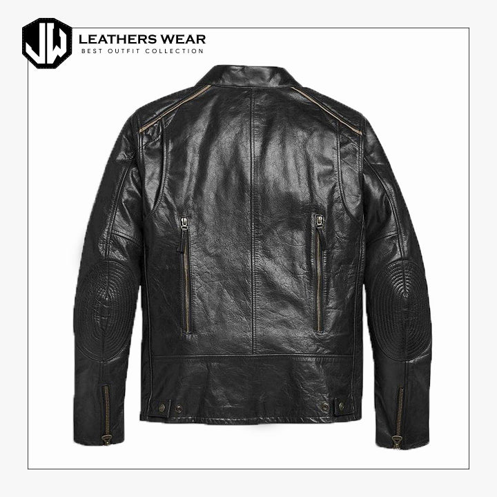 Harley Davidson Mens Arterial Leather Riding Jacket