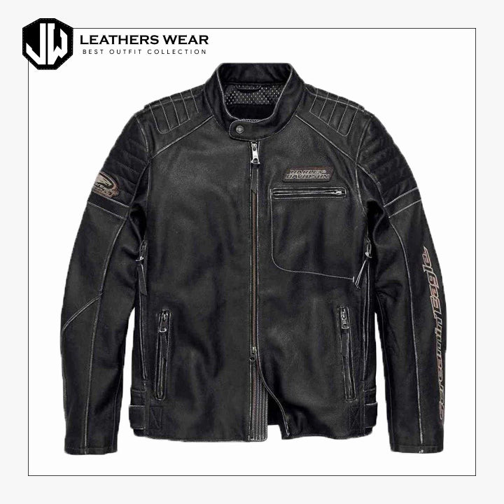 Harley Davidson Mens Eagle Leather Jacket Leathers Wear