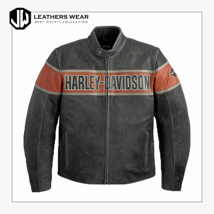 Harley Davidson Mens Victory Lane Leather Jacket Leathers Wear