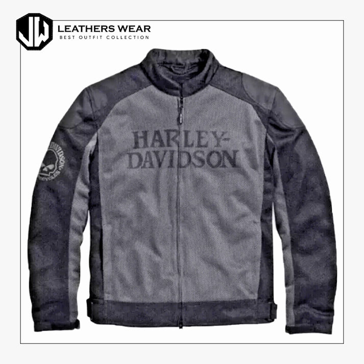 Harley Davidson Mesh Riding Grey Jacket