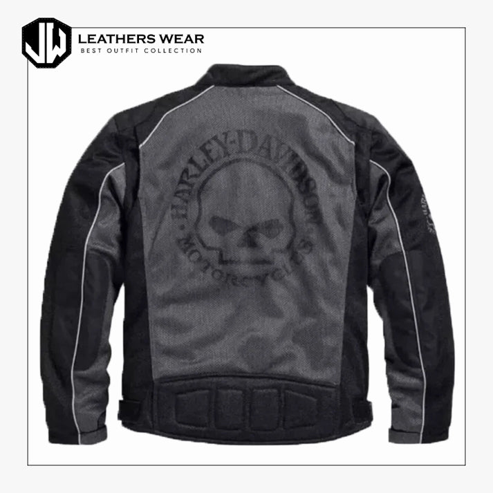 Harley Davidson Mesh Riding Grey Jacket