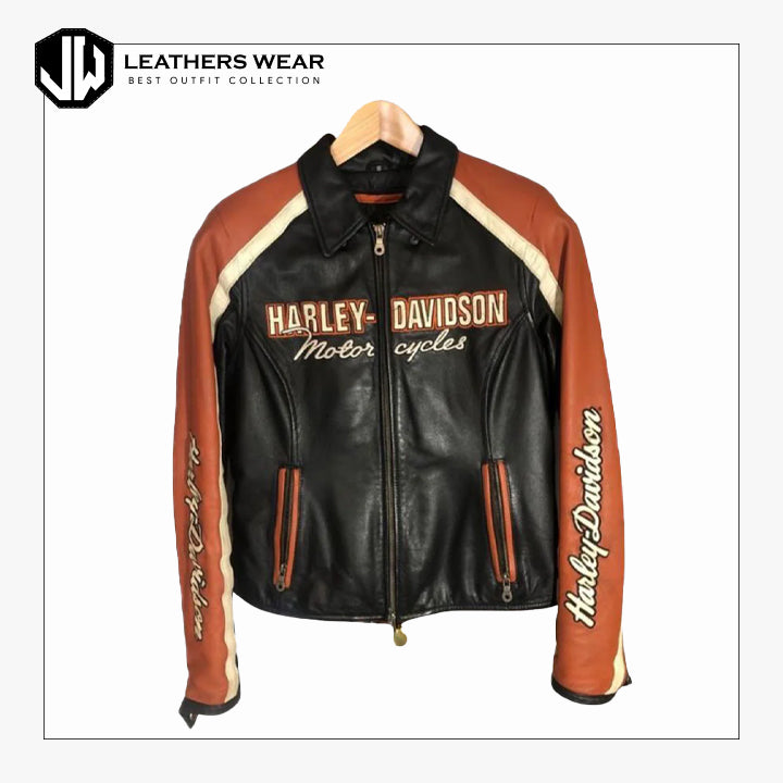 Harley Davidson Women Leather Jacket Leathers Wear