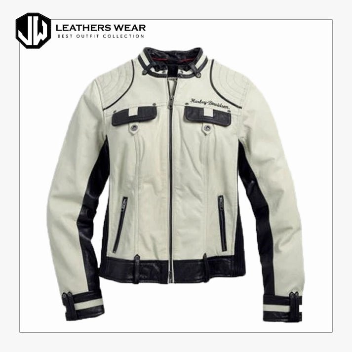 Harley Davidson Womens Leather Motorcycle Jacket
