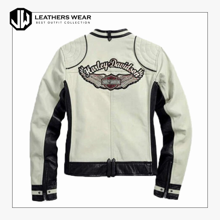 Harley Davidson Womens Leather Motorcycle Jacket