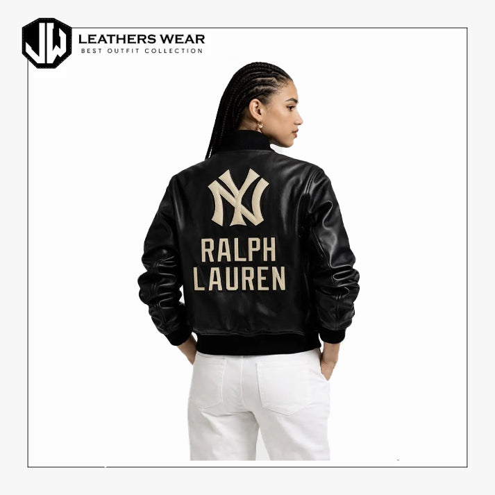 Inspired Leather Bomber Jacket