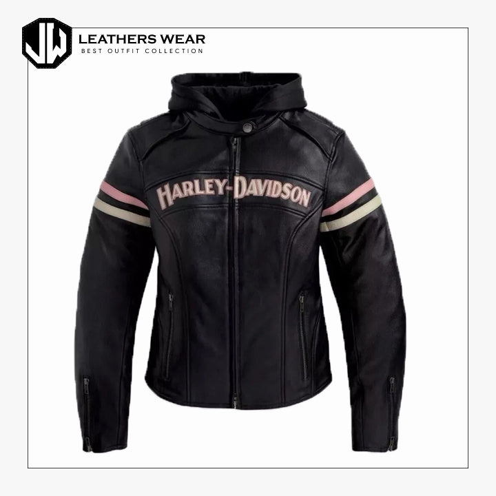 vintage harley davidson leather jacket womens